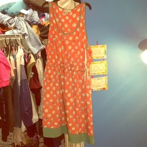 Pink ladybug dress